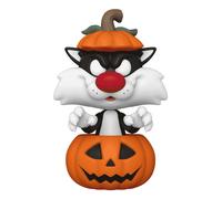 Funko - Figurine Pop! Animation - Sylvester (Grosminet) avec citrouille - Looney Tunes