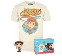 Funko Pop! & Tee: Disney - Woody - Small - (S) - Disney: Toy Story - T-Shirt - Vêtements avec Une Figurine en Vinyle à Collectionner - Idée de Cadeau - Jouets et Top à Manches Courtes Les Hommes