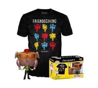 Funko Pop! & Tee: Friends - Monica with Turkey with Turkey - Large - (L) - T-Shirt - Vêtements avec Une Figurine en Vinyle à Collectionner - Idée de Cadeau - Jouets et Top à Manches Courtes - TV Fans