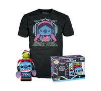 Funko Pop! & Tee: L & S - Gmr Stitch with Frog with Frog - L - Lilo and Stitch - T-Shirt - Vêtements avec Une Figurine en Vinyle à Collectionner - Idée de Cadeau - Jouets et Top à Manches Courtes