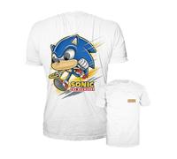 Funko Pop! Tee: Sonic The Hedgehog - Sonic The Hedgehog - (Running) - XL - T-Shirt - Vêtements - Idée de à Manches Courtes pour Les Adultes Les Hommes et Les Femmes
