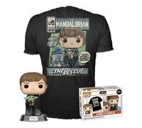 Funko POP & Tee : Star Wars Mandalorian - Luke avec l'enfant (taille L)