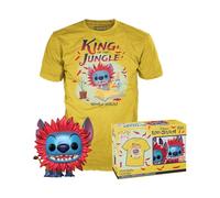 Funko Pop! & Tee: Stitch Costume - Simba - M - T-Shirt - Vêtements avec Une Figurine en Vinyle à Collectionner - Idée de Cadeau - Jouets et Top à Manches Courtes pour Les Adultes Les Hommes