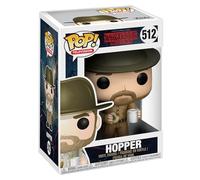 Funko Pop! Television: Stranger Things - Jim Hopper with Donut - 1/6 Odds for Rare Chase Variant- Figurine en Vinyle à Collectionner - Idée de Cadeau - Produits Officiels - TV Fans