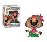 Funko Pop! The Lion King: Luau Timon - Vinyl Figure 500 + Bundled w/Pop Box Protector Case