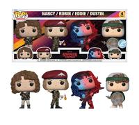 Funko Pop! TV: Stranger Things - Dustin Henderson - 4 Pack - Stranger Things (TV) - Figurine en Vinyle à Collectionner - Idée de Cadeau - Fantasy Fans