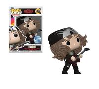 Funko Pop! TV: Stranger Things - Hunter Eddie with Guitar - Métallique - Stranger Things (TV) - Figurine en Vinyle à Collectionner - Idée de Cadeau