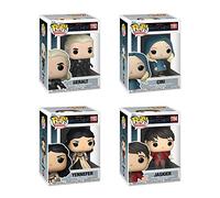 Funko Pop! TV Witcher - Set of 4 - Ciri, Geralt, Yennefer and Jaskier (Red Outfit)