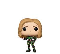 Funko Pop! Vinyl Bobble Captain Marvel with Neon Suit - Figurine en Vinyle à Collectionner - Idée de Cadeau - Produits Officiels - Jouets pour Les Enfants et Adultes - Movies Fans