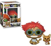 Funko Pop! Vinyl: Cowboy Bebop: Edward Wong Hau Pepelu Tivrusky IV & EIN, Multi - Figurine en Vinyle à Collectionner - Idée de Cadeau - Produits Officiels - Jouets pour Les Enfants et Adultes