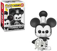 Figurine Funko Pop Disney Mickey 90ème anniversaire Steamboat Willie Rouge