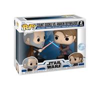 Funko Pop! Vinyl: Star Wars: Clone Wars - Anakin vs Dooku 2PK - Figurine en Vinyle à Collectionner - Idée de Cadeau - Produits Officiels