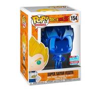Funko Pop! Vinyl Super Saiyan Vegeta Blue Chrome Nycc 2018 + Pop Protector
