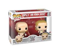 Funko Figurine Pop! Vinyle Pack de 2 Rousey & Triple H 9 cm Officiel