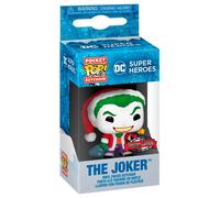 Funko – Porte-clés Pop! DC Holiday The Joker (WMT) – Mini-figurine en vinyle