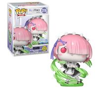 Funko Figurine Pop Plus Re:Zero Starting Life in Another World – Ram – Wind Magic – Glow
