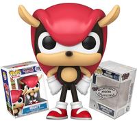 Funko Sonic the Hedgehog Mighty the Armadillo + ToyBop Protector : Pop ! Games Figurine en vinyle (livrée avec étui de protection Pro-Deluxe Pop Protector Coffret cadeau)
