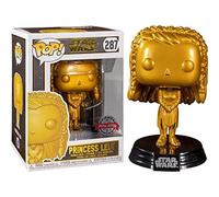 Funko Figurine Pop Star Wars Princess Leia N°287 Métallique Or Exclusivité Walmart (43017)