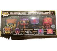 Funko STOCK1 - Marvel Pack 4 Figurines Pop! Movies Vinyl Black Panther Wakanda Forever S2 9 cm