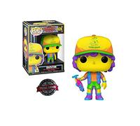 Funko Stranger Things Dustin Beef Tee Black Light GITD Glow in The Dark Special Edition Pop Television #828 Vinyl Figure Multicolore 59818