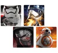 Funko SW03072 Star Wars EPVII: Plate Set: Photographic Characters 4-Pack, Multicoloured, 20.5 x 2 x 20.5 cm