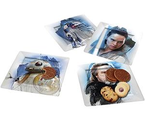 Funko SW05484 Star Wars EPVIII: Plate Set: The Resistance, Melamine, Multi-Colour, 20.5 x 20.5 x 4.5 cm