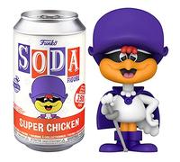 Funko Vinyl Soda, Super Chicken, Glow in The Dark, 1/6 Probabilités pour la Variante Rare Chase, Figurine de Vinyle à Collectionner, Idée Cadeau, Jouets pour Enfants et Adultes, Fans de TV