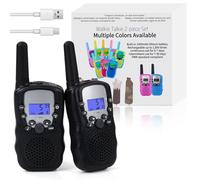 Funkprofi Talkie Walkie pour Enfants, 2 Way Radio Kids Toys pour Enfants avec Piles Rechargeables, Opérateur Radio Amateur 8 Canaux PMR 446 Portée Jusqu'à 2-3KM