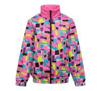 Funky Alps - Veste de ski disco - Impression fluo des années 80 - Veste d'hiver - Imperméable et coupe-vent - Unisexe - Imprimé - Taille S à XXL, Imprimé, L