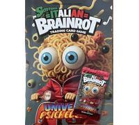 Funky Box Italian Brainrot Trading Card Game Album à Collectionner + enveloppe de Cartes des Plus célèbres Memes Italiens | Album pour Cartes Exclusives de Memes viraux et Populaires