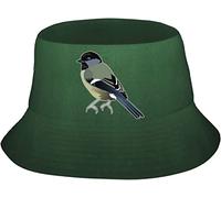 Funky Chapeau de Pêcheur Mésange à tête Noire Chapeaux de Seau Pliable Bobs Femme pour Filles Chasse Camping