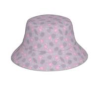Funky Chapeau De Soleil,Imprimé Flamant Rose Été Bouchon De Seau Personnalisé Chapeaux De Seau pour Femmes Golf Pêche