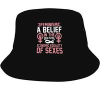 Funky Chapeau de Soleil Le féminisme : Une croyance en l'égalité Sociale, Politique et économique des sexes Pecheur Chapeaux Unisex Bonnet de Soleil pour pêche Randonnée Golf