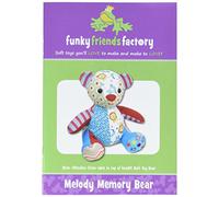 Funky Friends Factory Melody Memory Bear Tissu Motif ours 30,5 cm
