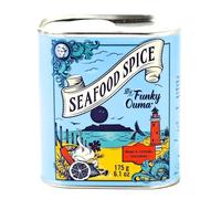 Funky Ouma Épices aux fruits de mer 175 g dans une boîte recyclable - Assaisonnement tout usage sud-africain pour hommes, femmes, papas et gourmets - Sel de braai aromatisé naturel, épices et herbes