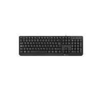 FunkyV3: clavier standard avec connexion USB et 12 touches multimédia. "Plug & Play". Couleur noire