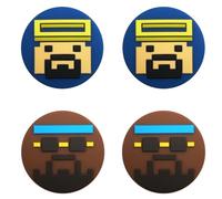 FUNLAB Capuchons en silicone pour Nintendo Switch 2,protège-joysticks antidérapants avec grip amélioré et confort optimal,édition Dave the Diver,compatibles Switch 1 et Pro Controller,lot de 4 pièces