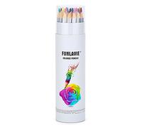 FUNLAVIE Crayons de couleur 24 crayons couleurs de bois professionnels Non Toxique et Ecologique Art Dessin Crayons de coloriage de Haute Qualité pour Livre de coloriage et Mandala