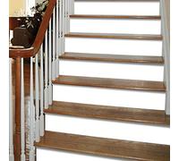 funlife 7Pcs style scandinave Stickers adhésifs escalier, autocollant de contremarche d'escalier Bricolage pour décoration, 18x100cm blanc pur