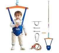FUNLIO Baby Jumper with a Ceiling Hook for 6-24 Months, Baby Door Jumper for Indoor/Outdoor Play, Infant Jumper Doorway with Adjustable Chain, Easy to Assemble & Store (with a Ceiling Hook)