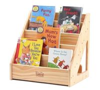 FUNLIO Bibliothèque Montessori pour Les Tout-Petits de 1 à 5 Ans, avec poignée & Dispositif Anti-basculement, pin Haut de Gamme, Bibliothèque pour Enfants pour pprouvée CE&CPC