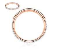 FUNLMO Anneau de nez en acier chirurgical 316L 20 g, 18 g, 16 g, 12 g, conque, rook, daith, hélix, tragus, piercing de cartilage, boucle d'oreille conque, bijoux de septum, piercing de lèvre, piercing