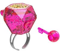 Funlockets , Bague Mysterieuse Avec Charms et Paillettes, Modèle Aléatoire, bijoux, rose,