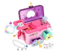 FUNLOCKETS Boîte à bijoux secrète avec enregistreur de message vocal, boîte à bijoux pour filles avec compartiments secrets contenant des bijoux à fabriquer. Cadeaux pour filles à partir de 5 ans