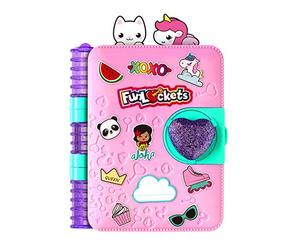 FunLockets Secret Journal, Diary, Activity and Creativity, Sticker and Stationery Set, Secret Writing, Drawing and Doodling, Aged 6 Years Plus