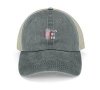 Funlucy It's in My DNA Casquette de baseball réglable en denim avec motif drapeau du Pérou, Gris - Inscription « It's in My DNA » - Drapeau du Pérou, Taille Unique