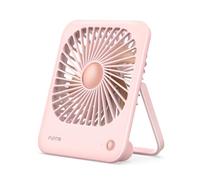 Funme Ventilateur de bureau exquis, ventilateur de bureau silencieux [ventilateur silencieux 20 dB pour chambre à coucher] 180°/3000 batterie/3 vitesses - Emballage cadeau et couleur décorative pour