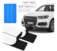 Funmo 2 Paires 50 x 10 cm Support de Plaque d'immatriculation de Voiture Auto-adhésif,Autocollant sans Cadre Plaque D'immatriculation Velcro Double Intempéries Adhésif Plaque