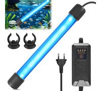 Funmo Aquarium Stérilisateur Lampe, Stérilisateur UV Aquarium, UV Submersible Lumière, Lampe Stérilisatrice UV pour Nettoyer L'aquarium, Bocal à Poissons, L'étang