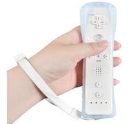 Funmo Télécommande Wii, Manette Wii, télécommande de jeu de compatible avec Wii, avec étui en silicone gratuit et dragonne-A (C)